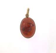 Charming 14kt Cabochon Pendant