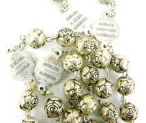 Extra Long Italian Rose Bead Rosary