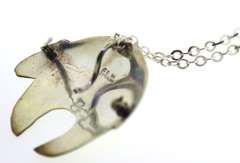 Sterling Silver Bear Turquoise Necklace