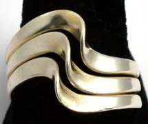 Wave Style Ring in Sterling Silver
