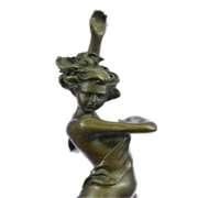 Nude Dancer Bronze Figure