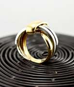 Beautifully Designed 18K Two-Tone Gold Ring