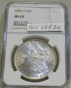1885-O Morgan Dol NGC MS-63