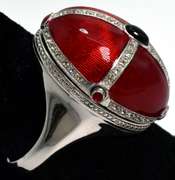 Pill Box Ring in Sterling Silver