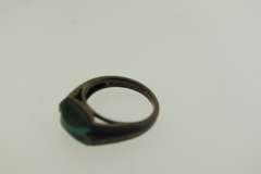 Sterling Silver Oval Shaped Aquamarine Ring