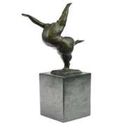 Abstract Ballerina Bronze Figurine