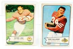2 Bowman Gum 1954 Football Cards