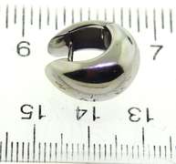 Beautiful 18kt Puffed Huggie Hoops