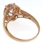 Pretty Kunzite & Diamond Accent Ring