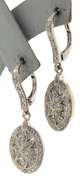 Sterling Silver Diamond Accent Dangle Earrings