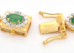 Darling Emerald & Diamond Necklace in Vermeil