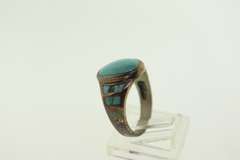 Sterling Silver Oval Shaped Aquamarine Ring