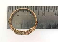 Elegant Two-Tone 10kt Gold Band