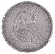 1850 Seated Liberty Half Dollar