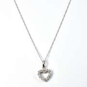 Feminine Small Diamond Heart Pendant