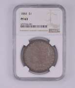 PF63 1884 Morgan Silver Dollar - Graded by NGC