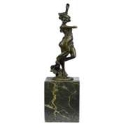 Nude Dancer Bronze Figure
