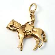 Cute 14k Riding Charm