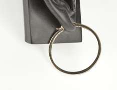 14K White Gold 0.99 Ctw Diamond Channel Inset Fashion Hoop Earrings