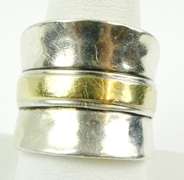 Silpada Wide 2-Tone Sterling Ring, 9.5