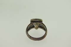 Sterling Silver Oval Shaped Aquamarine Ring