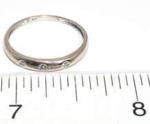 14KT White Gold Diamond Band Ring