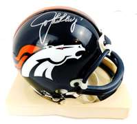 John Elway Autographed Mini Helmet w/Box