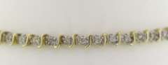 Classic 14kt YG lllusion Set Diamond Bracelet