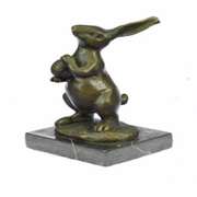 Mini Easter Bunny Bronze Sculpture