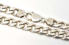 Man's Heavy Sterling Curb Link Bracelet