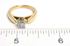 Princess Cut Diamond Ring in 14KT