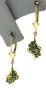 Amazing Emerald Waterfall Dangle Earrings