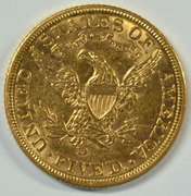 Fully struck BU 1907-D US $5 Liberty Gold Piece