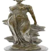 Roman Lady Bronze Statue