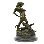 Lion Victory Bronze Figurine