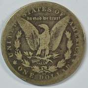 Scarce 1878-CC Morgan Silver Dollar. Circ