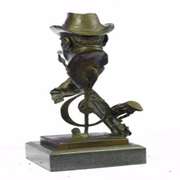 Sax Saxophone Player Salutes Jazz and Rhythm and Blues Bronze Sculpture