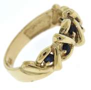 Beautiful Sapphire Accent Woven Ring