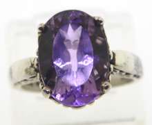 Sterling Silver Amethyst Ring