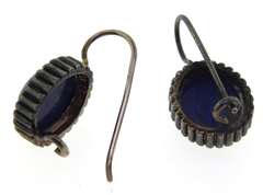 Sterling Silver Lapis Dangle Earrings