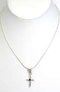 Cross Pendant & Chain in Sterling Silver