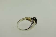 Sterling Silver Oval Shaped Aquamarine Ring