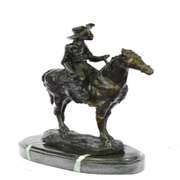 Rogers Bronze Statue on Marble Base Sculpture