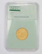 AU58 1861 $5.00 Liberty Head Gold Half Eagle - Graded NTC