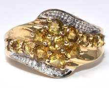 Bold Citrine Ring in Yellow Gold