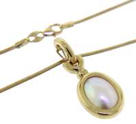 Charming 14kt YG Mabe Pearl Necklace