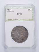 EF45 1834 Capped Bust Half Dollar - Graded PCI