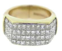 Majestic Princess Cut Invisible Set Ring