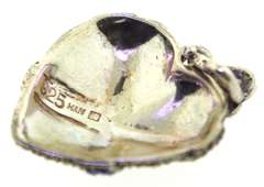 Marcasite Heart Sterling Silver Pendant