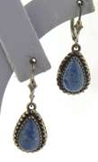 Sterling Silver Lapis Drop Earrings